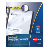 Top-load Poly Sheet Protectors, Heavy Gauge, Letter, Nonglare, 50-box