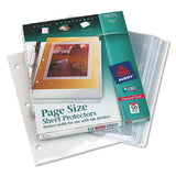 Top-load Poly 3-hole Punched Sheet Protectors, Letter, Diamond Clear, 50-box