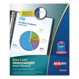 Top-load Poly Sheet Protectors, Heavy, Letter, Diamond Clear, 200-box