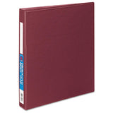 Heavy-duty Non-view Binder With Durahinge, Three Locking One Touch Ezd Rings And Thumb Notch, 5" Capacity, 11 X 8.5, Maroon
