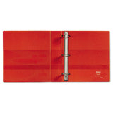 Heavy-duty Non-view Binder With Durahinge, Locking One Touch Ezd Rings And Thumb Notch, 3 Rings, 5" Capacity, 11 X 8.5, Red