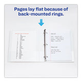 Heavy-duty Non Stick View Binder With Durahinge And Slant Rings, 3 Rings, 1" Capacity, 11 X 8.5, White, 4-pack