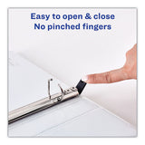 Heavy-duty Non Stick View Binder With Durahinge And Slant Rings, 3 Rings, 2" Capacity, 11 X 8.5, White, 4-pack