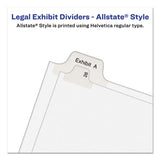 Preprinted Legal Exhibit Side Tab Index Dividers, Allstate Style, 26-tab, D, 11 X 8.5, White, 25-pack