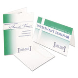 Half-fold Greeting Cards, Inkjet, 5 1-2 X 8.5, Matte White, 30-box W-envelopes