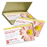 Print-to-the-edge True Print Business Cards, Inkjet, 2x3 1-2, Wht, 160-pk