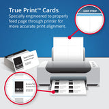 True Print Clean Edge Business Cards, Inkjet, 2 X 3 1-2, White, 400-box