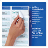 Easy Peel White Address Labels W- Sure Feed Technology, Laser Printers, 1 X 2.63, White, 30-sheet, 500 Sheets-box