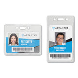 Proximity Id Badge Holder, Horizontal, 3.75 X 3, Clear, 50-pack