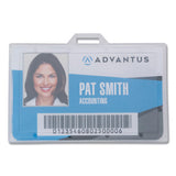 Vertical Id Card Holders, 2.38 X 3.68, Black, 25-pack