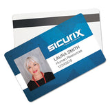 Sicurix Blank Id Card, 2 1-8 X 3 3-8, White, 100-pack