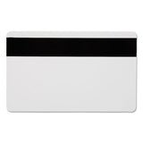 Sicurix Blank Id Card With Magnetic Strip, 2 1-8 X 3 3-8, White, 100-pack