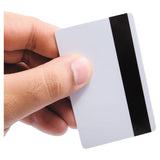 Sicurix Blank Id Card With Magnetic Strip, 2 1-8 X 3 3-8, White, 100-pack