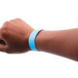 Security Wristbands, 0.75" X 10", Blue, 100-pack