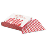 Grease-resistant Paper Wraps And Liners, 12 X 12, Red Check, 1000-box, 5 Boxes-carton