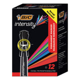 Intensity Chisel Tip Permanent Marker Value Pack, Broad, Black, 36-pack