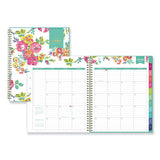 Day Designer Cyo Weekly-monthly Planner, 11 X 8.5, White-floral, 2021