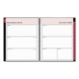 Classic Red Weekly-monthly Planner, Open Scheduling, 11 X 8.5, Black Cover, 2021