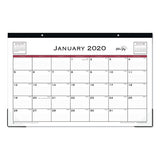 Classic Red Desk Pad, 22 X 17, 2021