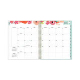 Day Designer Secret Garden Mint Frosted Weekly-monthly Planner, 11 X 8.5, Multicolor Cover, 12-month (jan To Dec): 2023