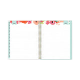 Day Designer Secret Garden Mint Frosted Weekly-monthly Planner, 11 X 8.5, Multicolor Cover, 12-month (jan To Dec): 2023