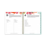 Day Designer Secret Garden Mint Frosted Weekly-monthly Planner, 11 X 8.5, Multicolor Cover, 12-month (jan To Dec): 2023