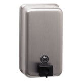 Classicseries Surface-mounted Soap Dispenser, 40 Oz, 4.75" X 3.5" X 8.13", Stainless Steel