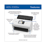 Ads-3300w High-speed Desktop Scanner, 600 Dpi Optical Resolution, 60-sheet Adf