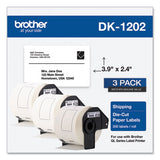 Die-cut Shipping Labels, 2.4 X 3.9, White, 300-roll, 3 Rolls-pack