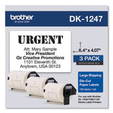 Die-cut Shipping Labels, 4.07 X 6.4, White, 180-roll, 3 Rolls-pack