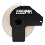 Continuous Paper Label Tape, 2.4" X 100 Ft, White, 3 Rolls-pack