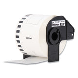Continuous Paper Label Tape, 2.4" X 100 Ft, White, 3 Rolls-pack
