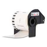 Continuous Paper Label Tape, 2.44" X 100ft, White, 3 Rolls-pack
