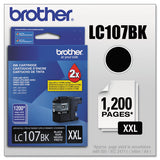 Lc107bk Innobella Super High-yield Ink, 1200 Page-yield, Black