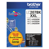 Lc2072pks Innobella™ Super High-yield Ink, 1200 Page-yield, Black, 2-pk