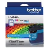 Lc406xlcs Inkvestment High-yield Ink, 5,000 Page-yield, Cyan