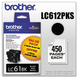 Lc612pks Innobella Ink, 450 Page-yield, Black, 2-pk