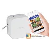 Pt-p300bt P-touch Cube Label Maker, 20 Mm-s Print Speed, 2.5 X 4.6 X 4.6