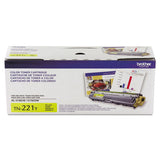 Tn221y Toner, 1400 Page-yield, Yellow