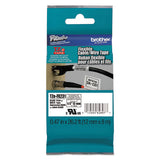 Flexible Id Tape, 0.47" X 26.2 Ft, Black On White