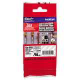 Tze Extra-strength Adhesive Laminated Labeling Tape, 0.94" X 26.2 Ft, Black On Clear