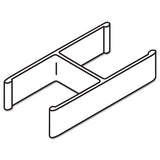 Versé Quick Connect 180° Connecting Hardware, Gray, 2-pack