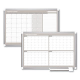 Monthly Planner, 48x36, Silver Frame