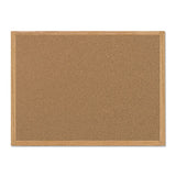 Value Cork Bulletin Board With Oak Frame, 24 X 36, Natural