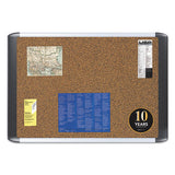 Tech Cork Board, 24x36, Silver-black Frame