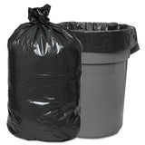 Low-density Waste Can Liners, 4 Gal, 0.35 Mil, 17" X 17", Black, 1,000-carton