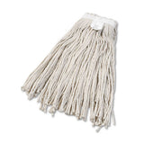 Cut-end Wet Mop Head, Cotton, No. 24, White 12-carton