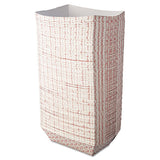 Paper Food Baskets, 5lb Capacity, Red-white, 500-carton
