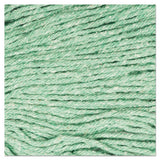 Super Loop Wet Mop Head, Cotton-synthetic Fiber, 5" Headband, Medium Size, Green, 12-carton