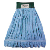 Microfiber Looped-end Wet Mop Heads, Medium, Blue, 12-carton, 12-carton
